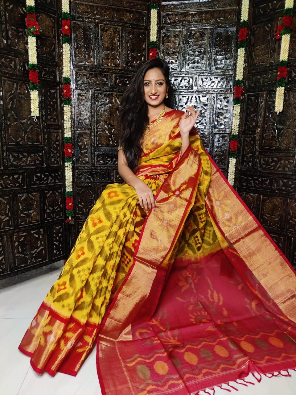 Ikkat Sico Saree with Beautiful Colour Combinations  IKTK3B36SCS