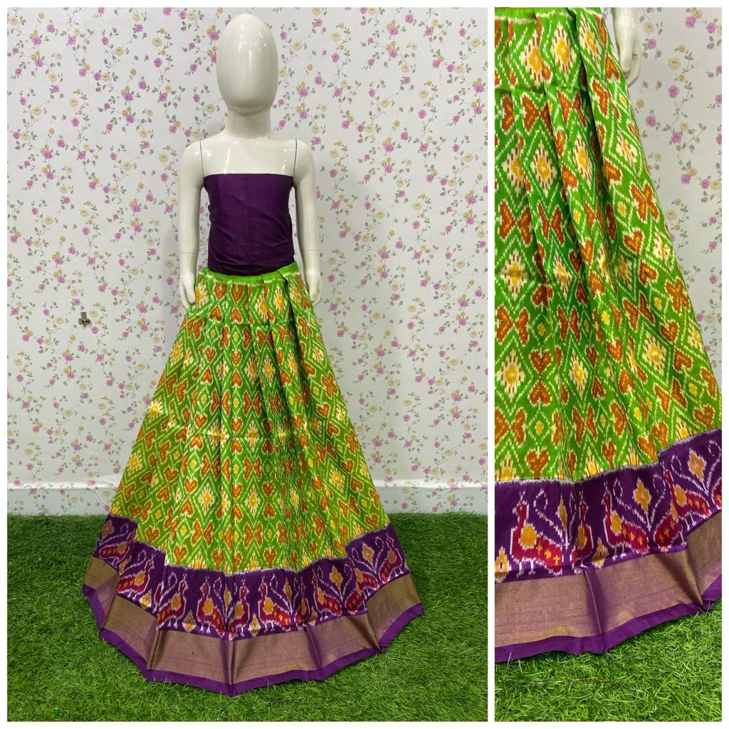Pin by Varsha Pandit on chaniya choli | Pink half sarees, Half saree  designs, Half saree lehenga
