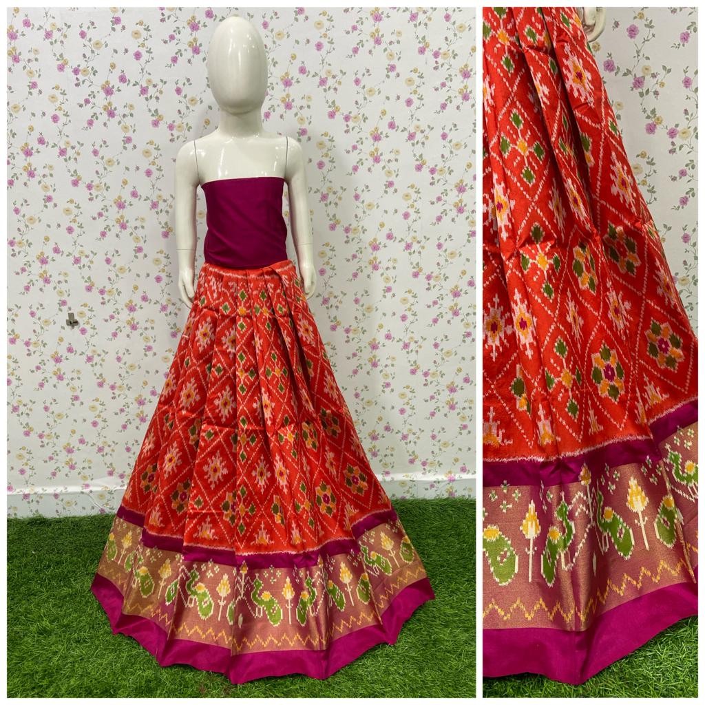 Ikkat lehenga choli best sale